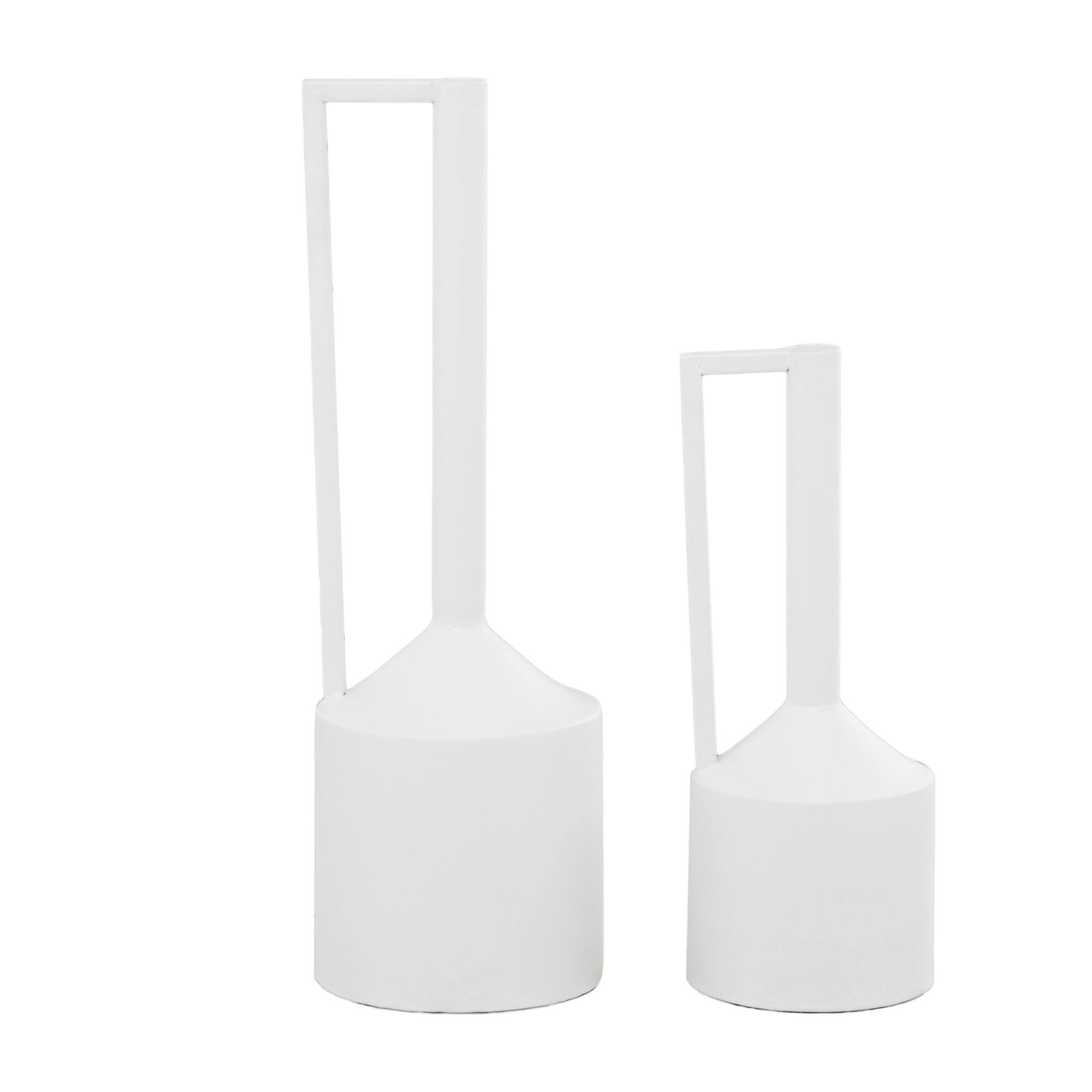 CosmoLiving by Cosmopolitan Metal Vase with Handles Set of 2 22